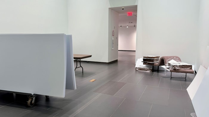 Une salle dans un musée des beaux-arts vide, en janvier 2026.