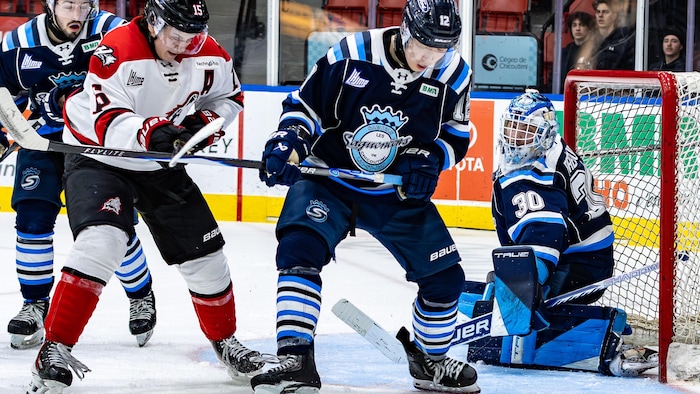 Un match de hockey.