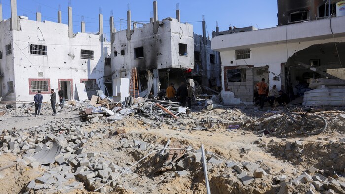 Les ruines d'un hôpital à Gaza.