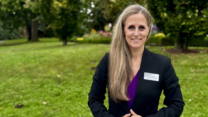 Geneviève Kyle-Lefebvre dans un parc de Coquitlam, le 23 septembre 2026.