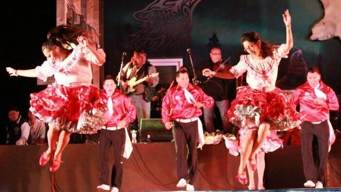 Des danseurs de gigue lors d'un festival.