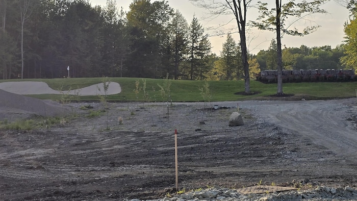 Des travaux d'un golf privé en zone agricole à Austin.