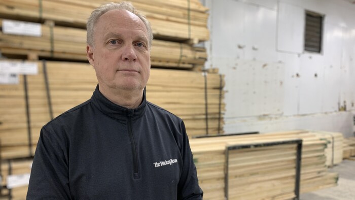 Roustan hockey standing in the factory.