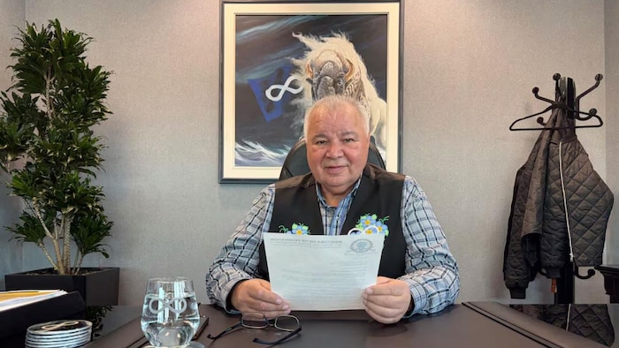 Le président de la Fédération métisse du Manitoba, David Chartrand.