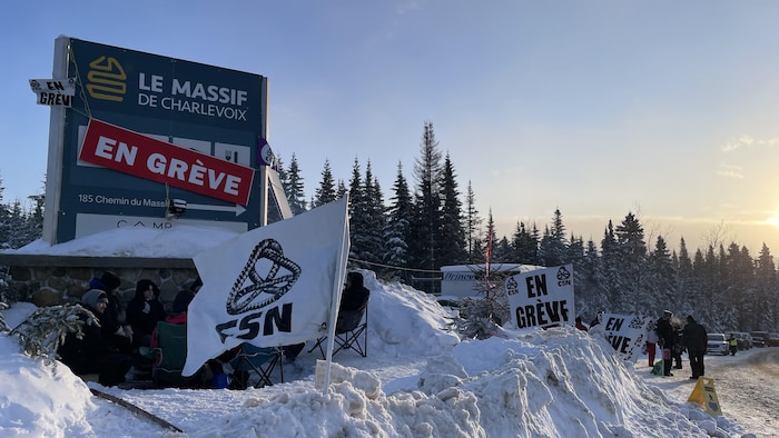 Des employés du Massif font la grève.