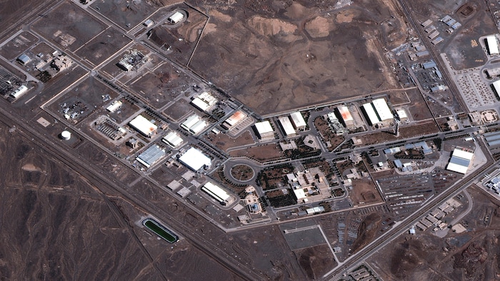 Une image satellite du complexe d'enrichissement d'uranium de Natanz.