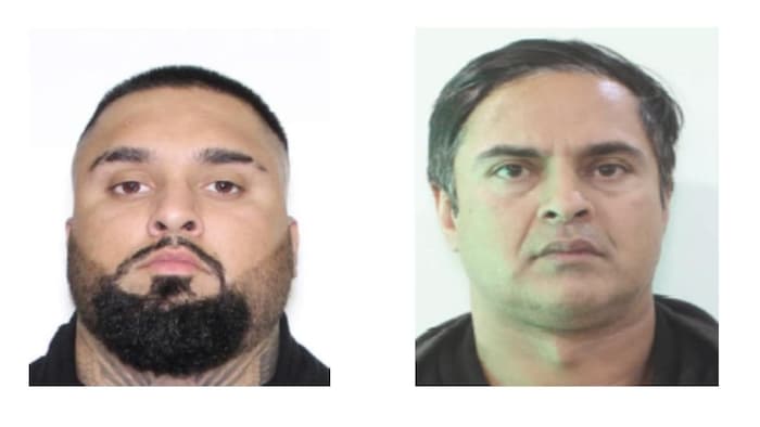 Des portraits de Gurpreet Singh (à gauche) et de Hardeep Ratte.