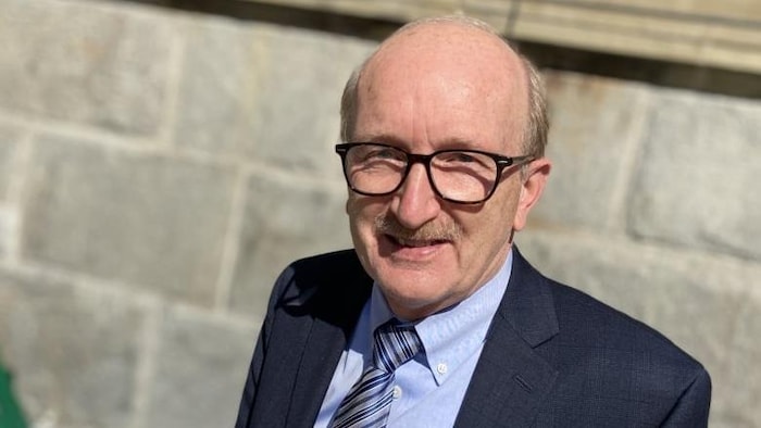 Le leader parlementaire de l’opposition, le libéral Guy Arseneault, à Fredericton.
