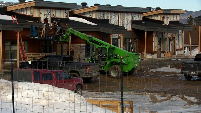 Le chantier du projet de Han-Logement, à Gaspé