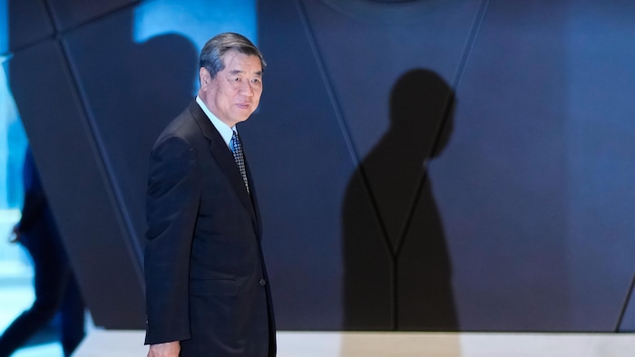 Le vice-premier ministre chinois He Lifeng arrive pour une réunion avec le secrétaire américain au Trésor, Scott Bessent, au siège de JPMorgan Chase, le 20 septembre 2026, à New York.