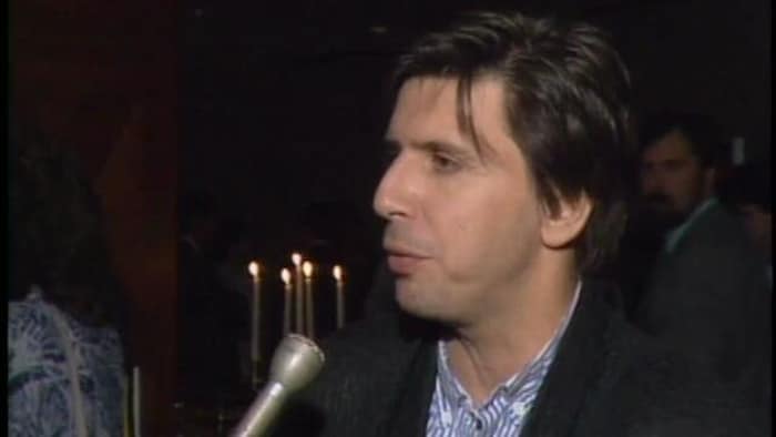 Herménégilde Chiasson  donne une entrevue 