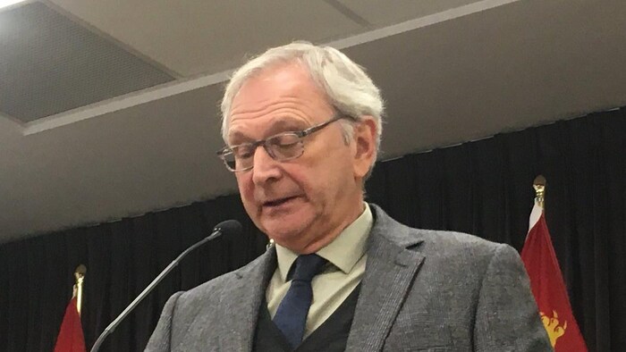 Blaine Higgs donne une conférence de presse