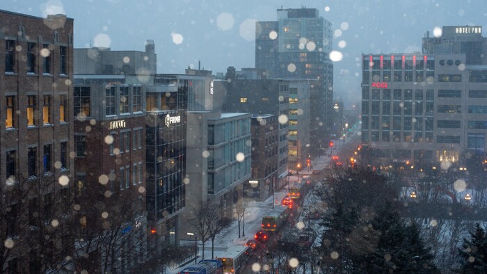 L'hiver dans le quartier Saint-Roch.