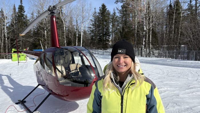 Catherine Barrette, directrice commerciale chez Héli-Xtrême.