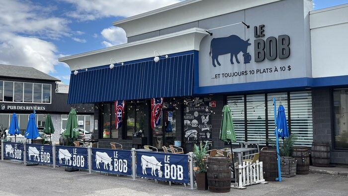 La terrasse du restaurant Le Bob de Trois-Rivières.
