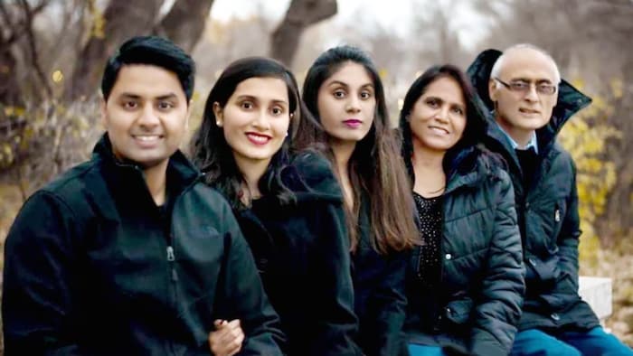 Deepinder Singh et sa famille.
