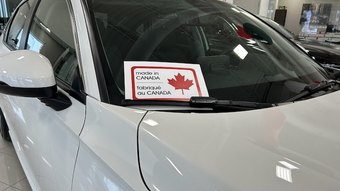 Une Honda Civic fabriquée au Canada.