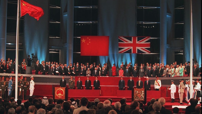香港主權移交儀式。