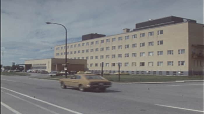 L'hôpital de Sept-Îles en 1978.