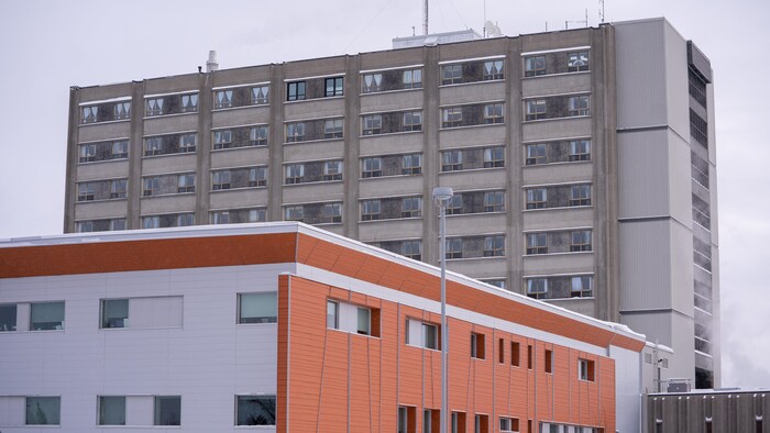 Façade extérieure de l'hôpital de Shawinigan.
