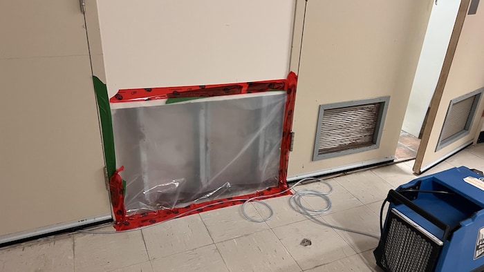 Des travaux sont en cours à l’URDM de l'Hôpital de Val-d'Or.