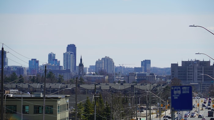 La ligne d'horizon du centre-ville de London (Ontario).