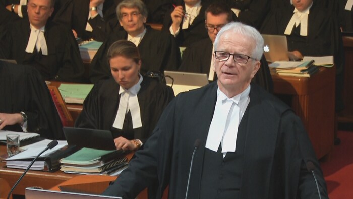 Ian Blue est un des avocats qui représente Gérard Comeau, devant la Cour suprême du Canada