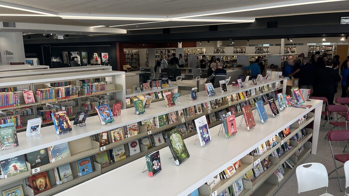 Section jeunesse de la bibliothèque Georges-Henri Lévesque.
