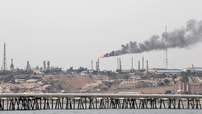 Installations pétrolières iraniennes sur l'île de Kharg.