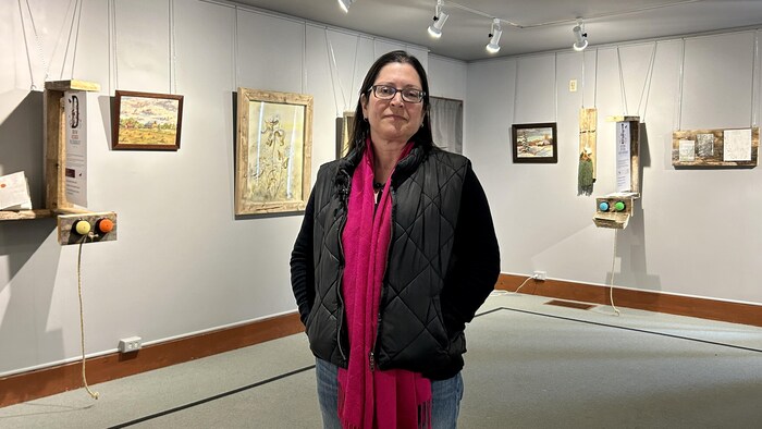 Isobel Donaldson au musée.