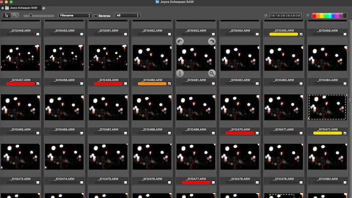 Une capture d'écran d'un écran d'ordinateur où se trouve une multitude de petites photos.