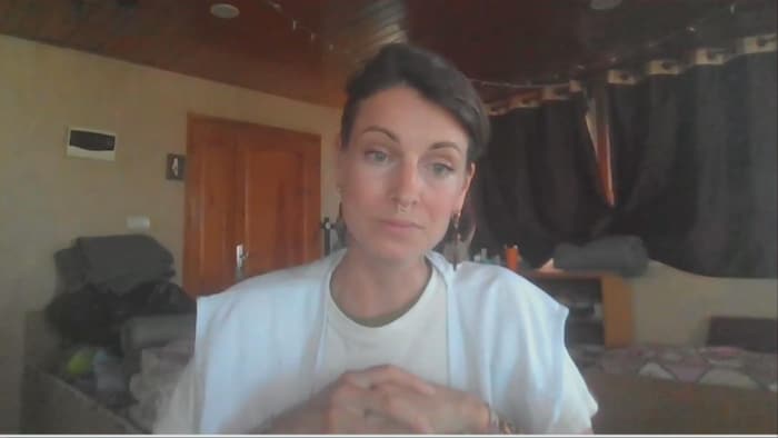 Capture d'écran d'une entrevue Zoom effectuée avec Jack Latour.