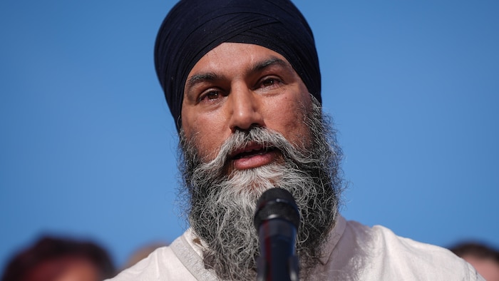 Le cook néo-démocrate, Jagmeet Singh, les yeux plein d'eau,