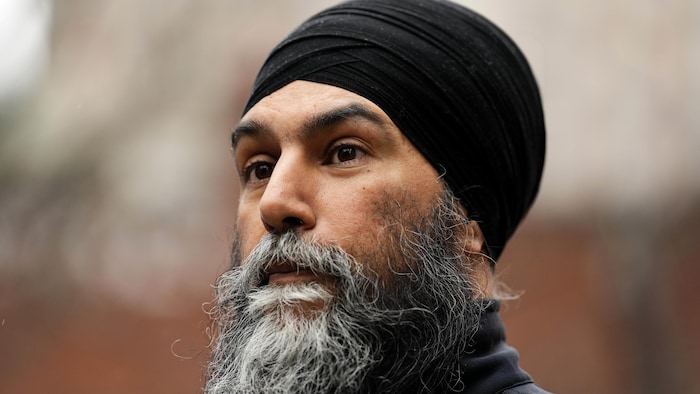 Un portrait du chef du NPD, Jagmeet Singh.