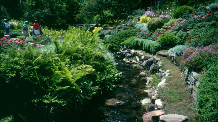 Une photo d'archives des Jardins de Métis datant de 1993.