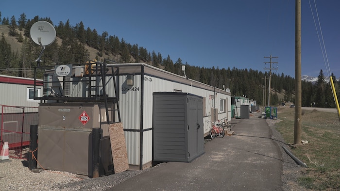 Des logements provisoires à Jasper.