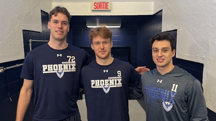 Jean-Félix Lapointe, Éloi Bourdeau et Olivier Dubois ; les trois joueurs de 20 ans du Phoenix.