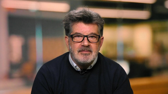 Jean-François Thibault interviewé par vidéoconférence.