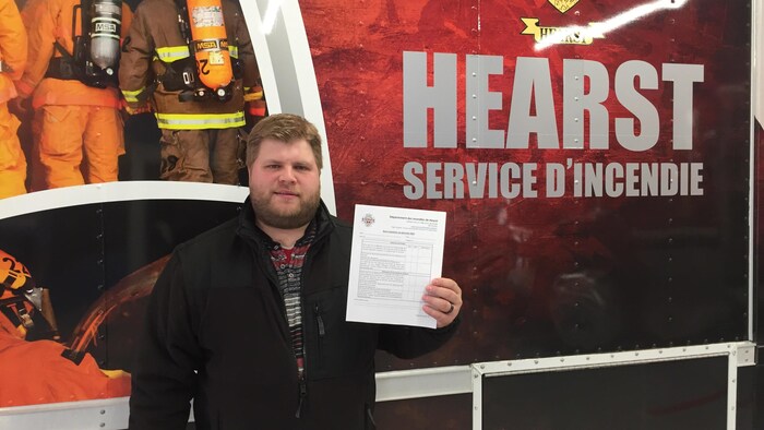 L'agent de prévention des incendies de Hearst Jean-Michel Chabot.