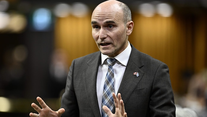 Jean-Yves Duclos Standing In The House Of Commons.