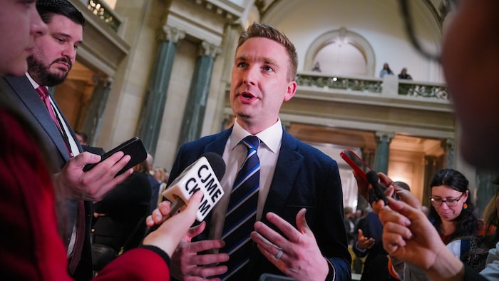 Le ministre de la Santé de la Saskatchewan, Jeremy Cockrill, le 18 mars 2026.