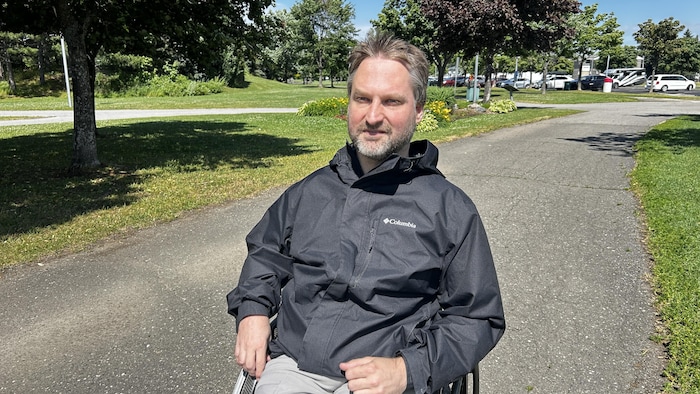 Portrait de Jérémy Vanneste au pas Beauséjour de Rimouski.