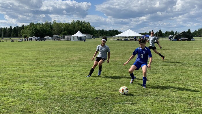 Un match de soccer.