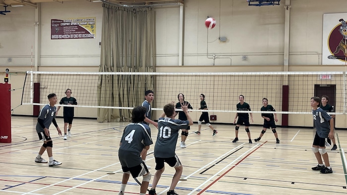 Un match de volleyball.