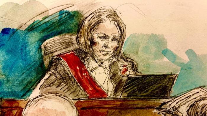 Une illustration judiciaire de l'audience sur la détermination de la peine.