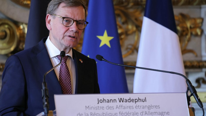 Le ministre allemand des Affaires étrangères, Johann Wadephul.