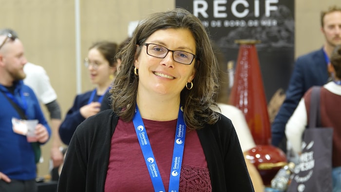 Johanne Michaud photographiée lors des Rencontres marchandes.