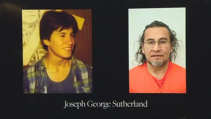 Joseph Sutherland dans les années 80 et au moment de son arrestation.