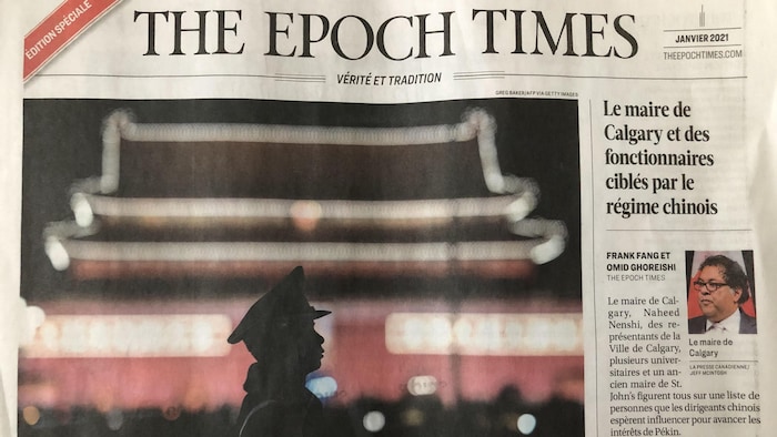 La page couverture de janvier 2021 du journal The Epoch Times.