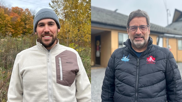 Diptyque montrant les portraits de Julien Lachance et Michel Lamontagne.